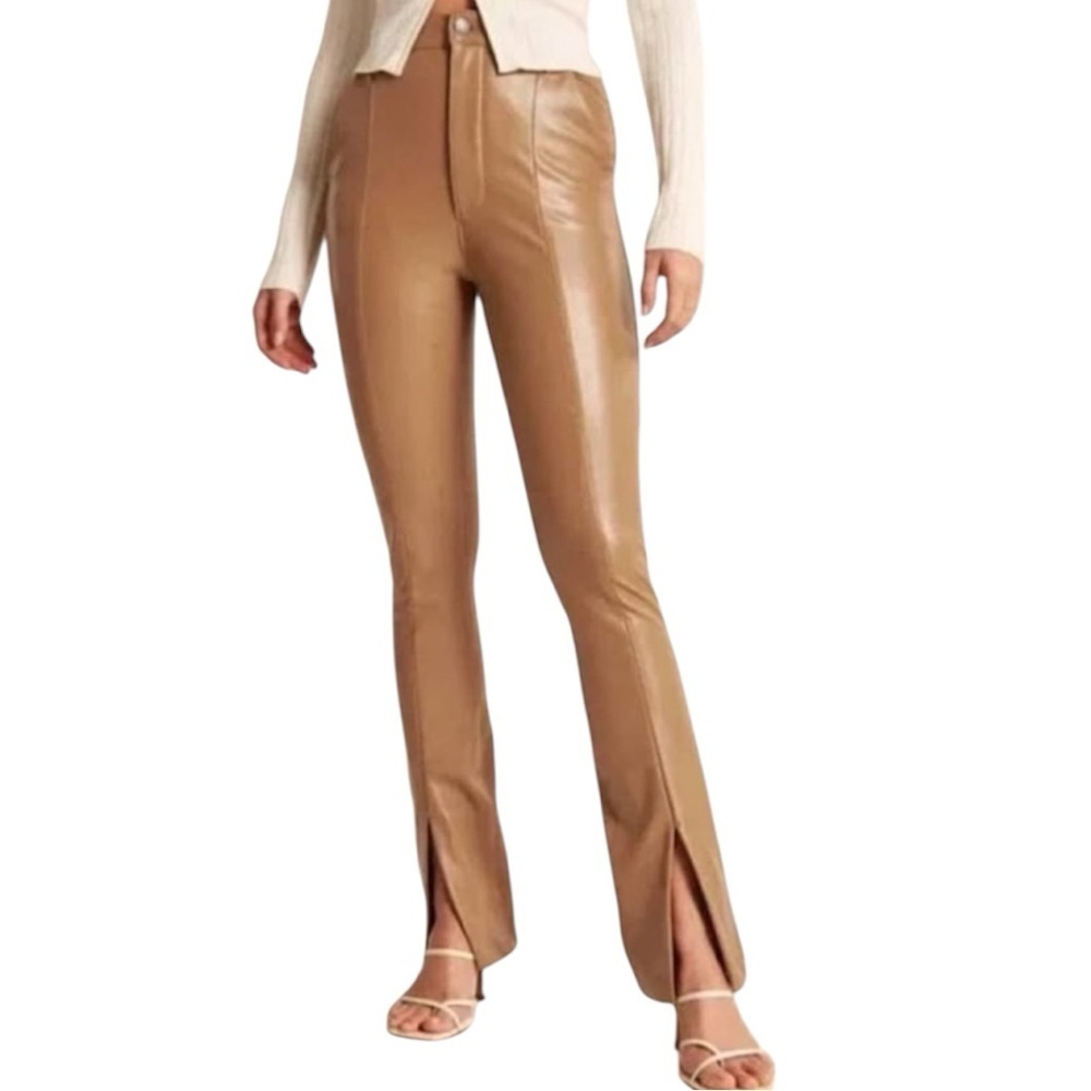 Abercrombie & Fitch The Skinny Ultra High Rise Faux Leather Pants size 6 28